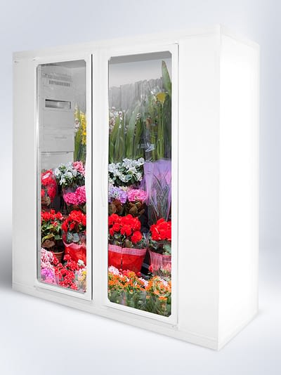 Flower Fridge Glazed Doors 1296x1730px